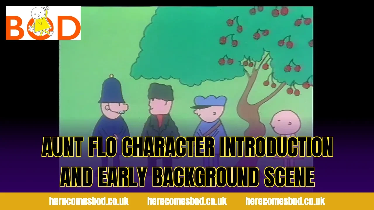 Aunt Flo character introduction and early background scene