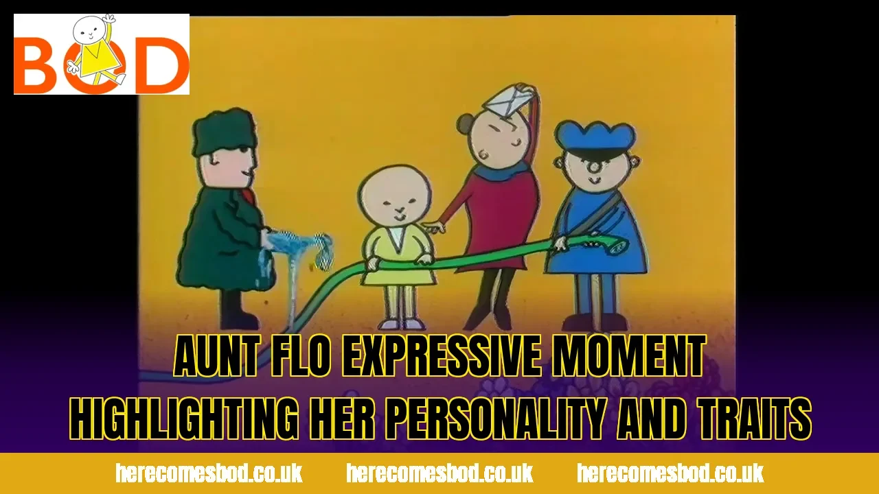 Aunt Flo expressive moment highlighting her personality and traits