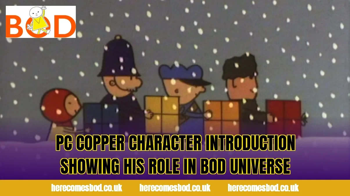 PC Copper character introduction showing his role in Bod universe