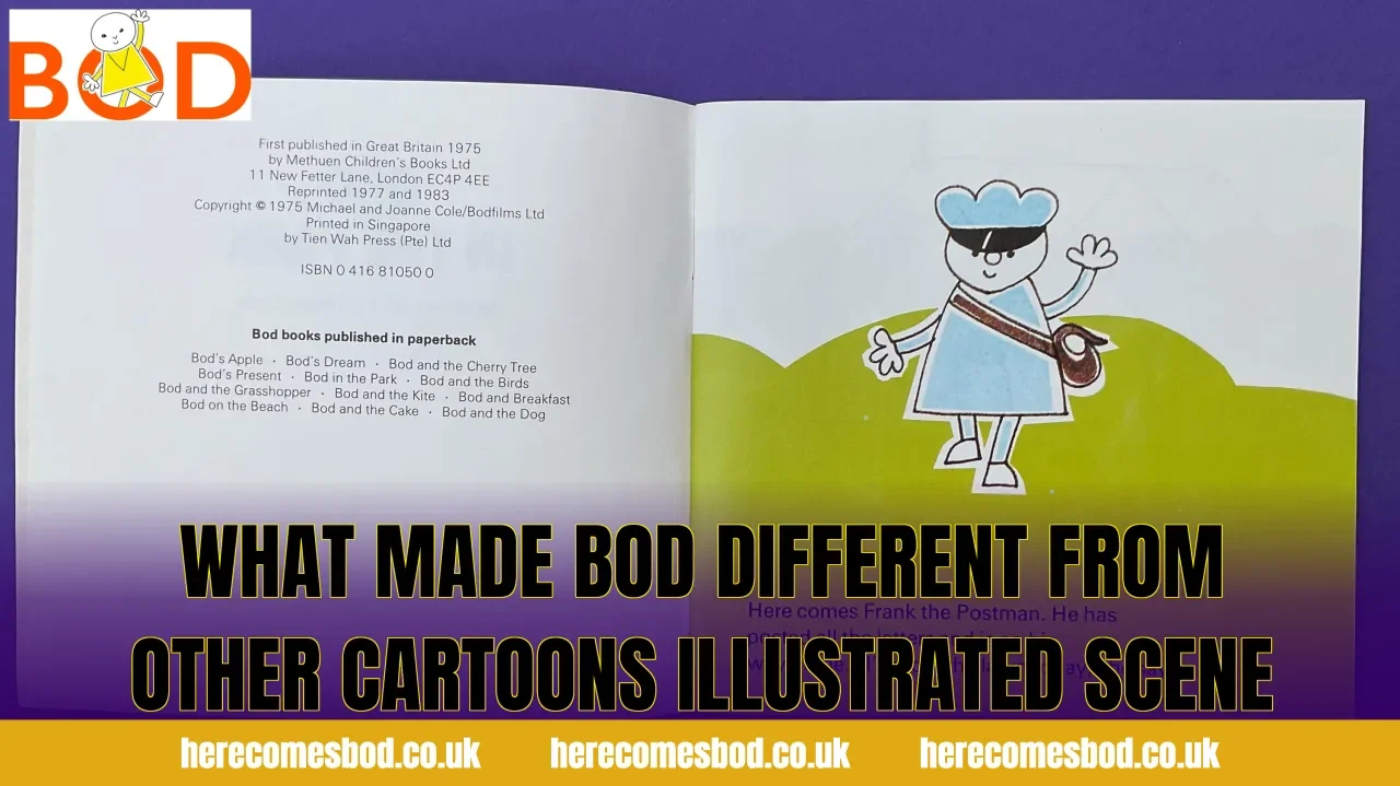 What made Bod different from other cartoons illustrated scene