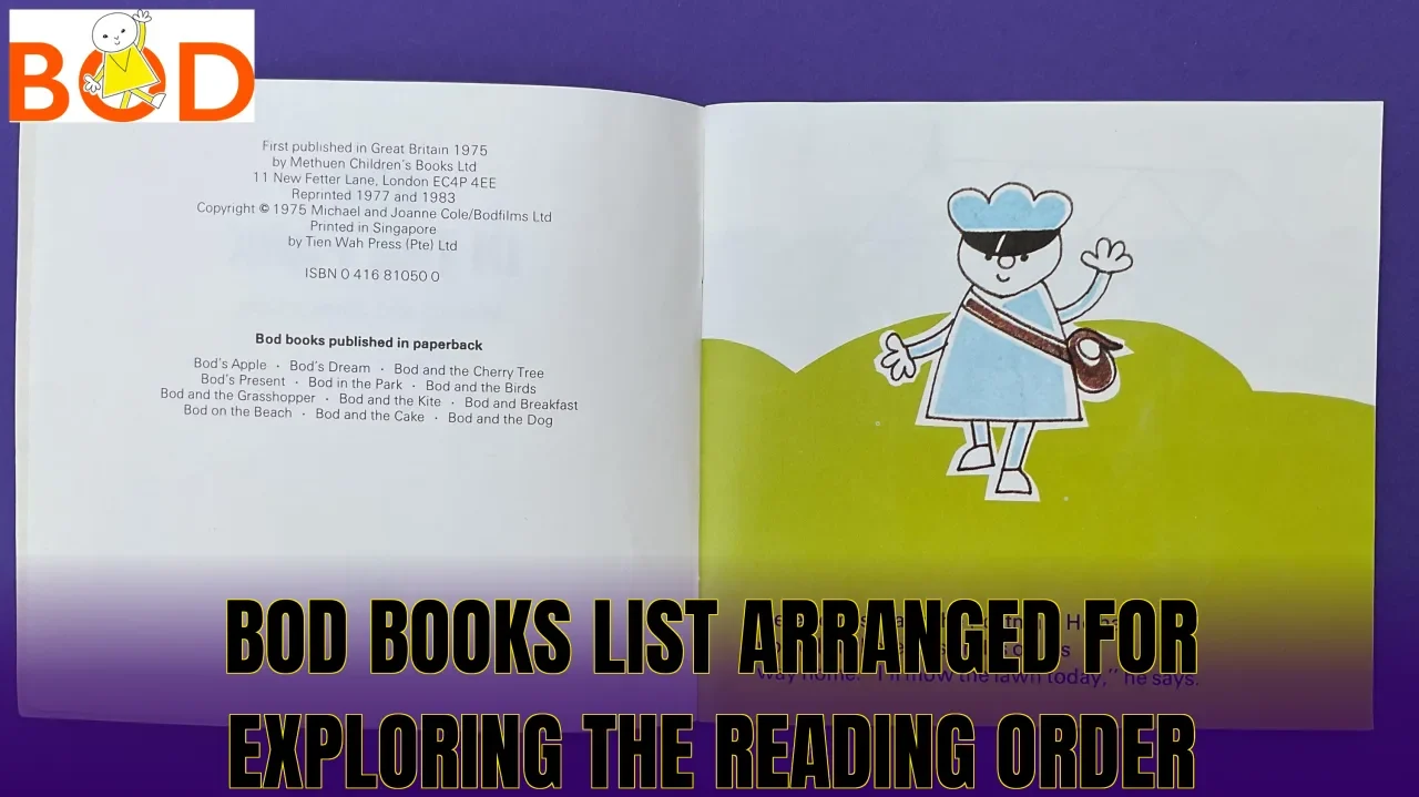 Bod books list arranged for exploring the reading order